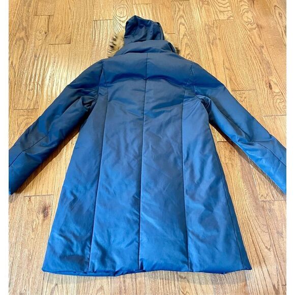 Theory down fill navy blue puffer jacket with removable vest medium - Picture 8 of 11